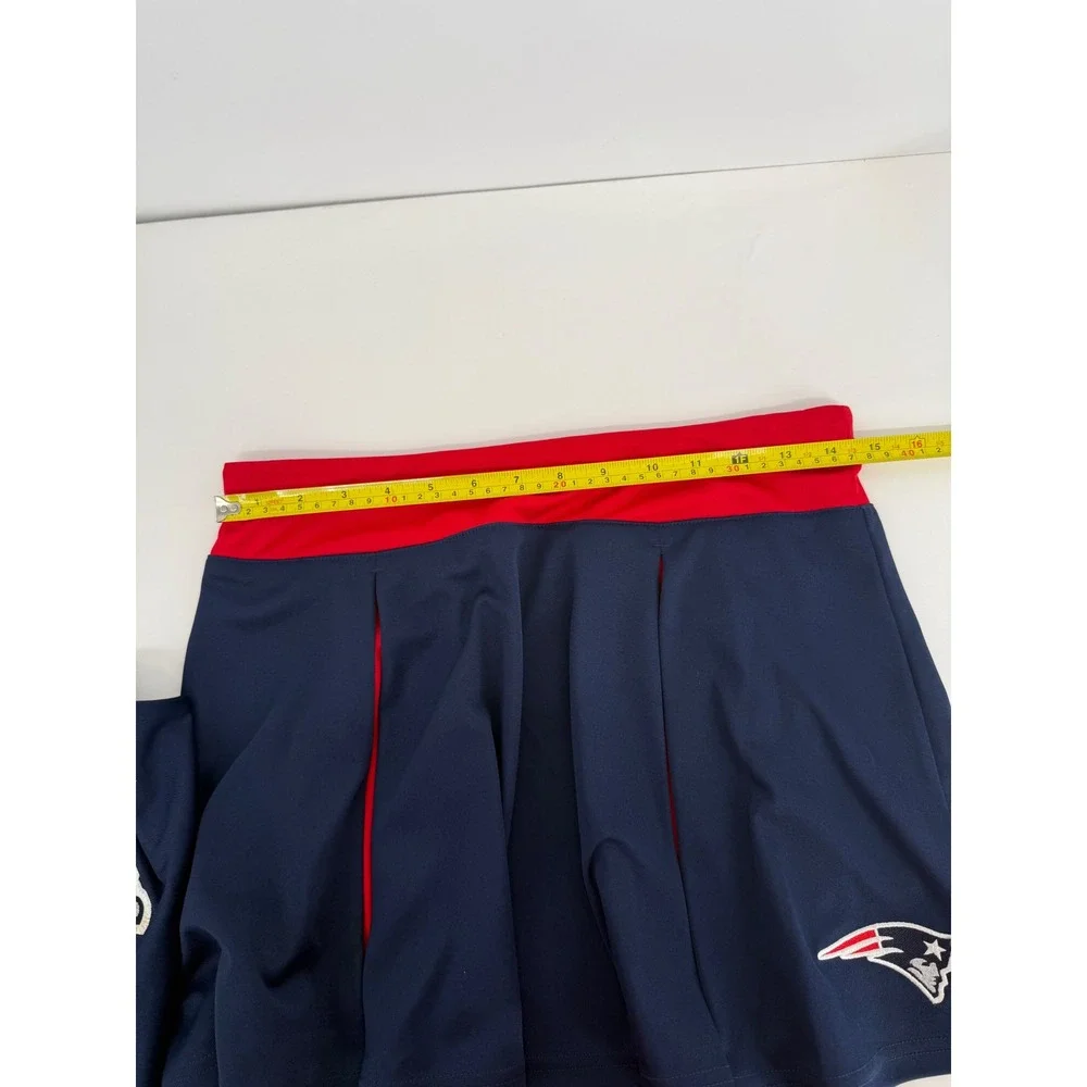 NFL New England Patriots Girls Sz XL 16 Cheerleader Set Tank Top & Pleated Skirt
